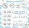 185pc Airplane Baby Shower Decorations Set (Serves 25) - Complete Tableware Kit with 300gsm Heavy-Duty Plates, Tablecloths, Banner, Balloons & Cupcake Toppers - Boy's Airplane Theme Party Supplies